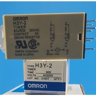 OMRON H3Y 2 60sec 220v Timer - H3Y-2 10 Seconds