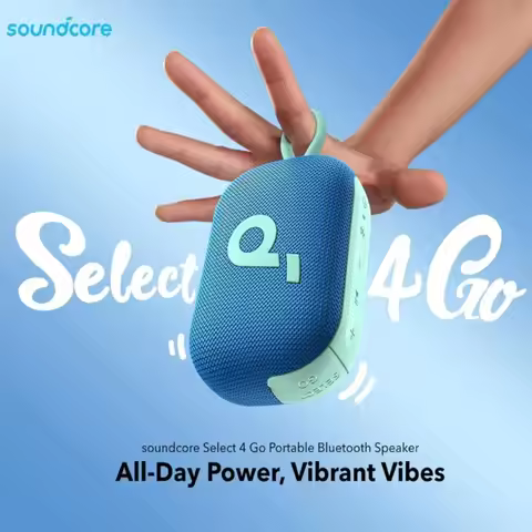 Anker Soundcore A31X1 Select 4 Go Bluetooth5.4 Speaker IP67 Waterproof Floatable 20H Playtime Outdoo