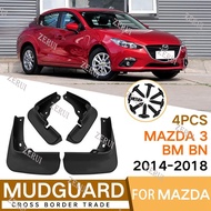 ZR For Car Fender Accessories For Mazda 3 BM BN Axela Hatchback 2014-2018 4 Piece