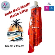 Kain Bali Pantai - Kain Bali Motif Bulu Karakter Hello Kitty JUMBO - Sarung Pantai Toko Balizz - Sar