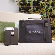 【Roommi】多功能行動電源供應器 小電寶 霧面黑+60W太陽能電板