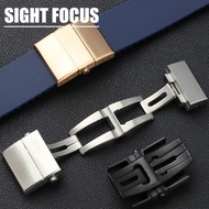 20mm Stainless Steel Deployment Clasp for Ulysse Nardin Marine 263 Rubber Watch Strap Folding Clasp 