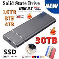 1TB Hard Disk External SSD 2TB Portable Solid State Drive Hard Drive USB3.1 500GB High Speed Mobile Storage Decives for Laptop