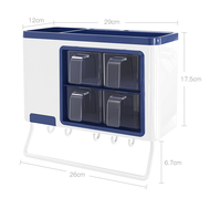 Organizer Spice SEOKO Seasoning - Rack Kitchen 2-in-1 Multifunctional Set Storage Rack - HL045