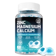 Omilay Calcium Magnesium Zinc Gummies for Boost Energy เชิงบวก Mood การสนับสนุน โภชนาการกระดูก อาหาร