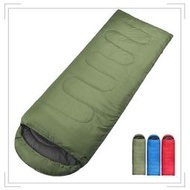 冬野營信封式戶外形綠色成人中空棉信封探險者被子睡袋
