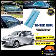 Perodua VIVA_TINTED CROMAX BIRU/Blue Tinted/ Tinted Kereta /Car Window Film/2PLY UV Film_Siap Potong/Car Tinted/Precut
