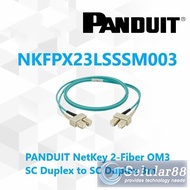 Panduit NKFPX23LSSSM003 NetKey 2 Fiber OM3 SC Duplex to SC Duplex 3m