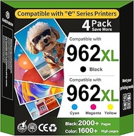 EaseFusion 962XL Ink Cartridges Combo Pack Replacement for HP 962 HP 962XL Ink Cartridges Work for H