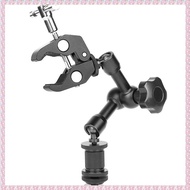 (QBEP) Magic Arm 7 inch Articulating Friction Arm Super Clamp Adjustable Rod Clamp Pliers Clip With