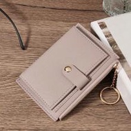 Fashionable 2-Fold Multi-Card Zip Short Wallet Coin With Letters Wallet Card Holder Card Holder Wall