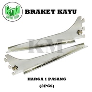 15 Cm Wooden or Plywood Brackets, contents 1 set (2 pcs).