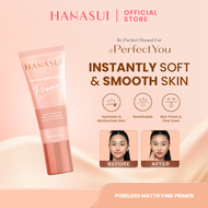 Hanasui Poreless Mattifying Primer - Menyamarkan Pori - Pori Garis Halus Kerutan Mengurangi Noda Hit