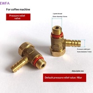 [EWFA-t] 1Pc Coffee Machine OPV Kit Part Small Safety Valve Steam Generator G1/8' 9Bar Safety Valve 