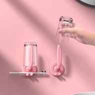 Wall-Mounted Brushing Cup Draining Board Wall-Mounted Storage Toothbrush Hanger Shelf Bathroom Wash Punch-Free Mouthwash