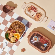 Office lunch box with 2 compartments made of PP5 plastic Capybara BAG U HCPY78 food container