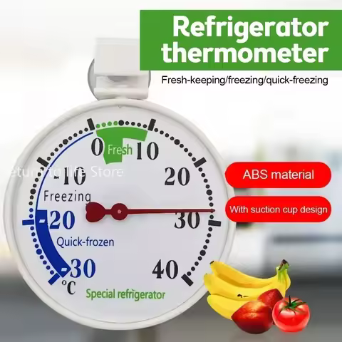 Refrigerator Thermometer Pharmacy Hospital Freezer Cold Storage Pointer Type Temperature Gauge with 