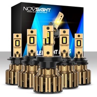 3000K Yellow Light 2 Pcs Novsight F03Y N62Y N37Y LED Headlight Bulb 9005(HB3) 9006(HB4) H4 H7 H11 LE