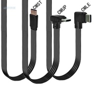 【3C】 USB 2 0 to Type C Flexible Cable 90 Degree Flat Soft Cable for Tight Space 480Mbps Data Transmi