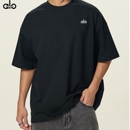Alo 2026Alo 2025 New Trendy Brand Loose-Fit Casual T-Shirt, Unisex Short Sleeve, Versatile Everyday 