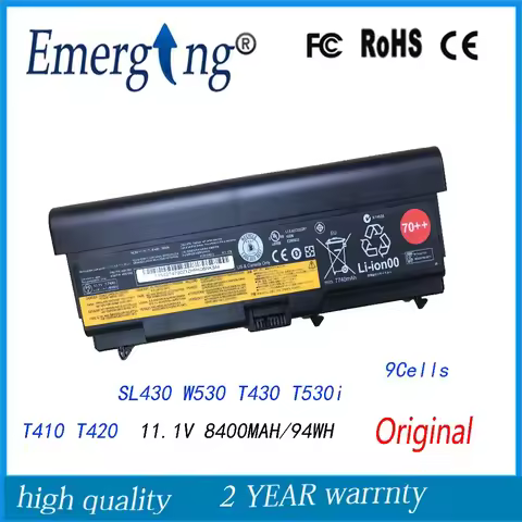 11.1V 94WH 9Cells Original New Laptop Battery for Lenovo thinkpad SL430 W530 45N1006 45N1007 T430 T5