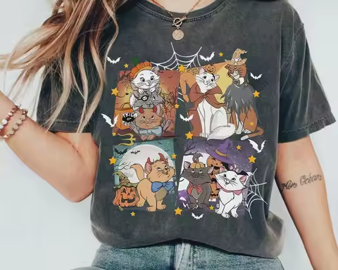 Disney The Aristocats Marie Toulouse Berlioz Halloween Costume Shirt Disney Aristocats Halloween Shi