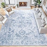Area Rug 6x9, Washable Rug for Living Room, Large Area Rugs for Bedroom, Vintage Rug 6x9 for Dining 