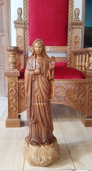 Patung Bunda Maria Hati Kudus 75cm