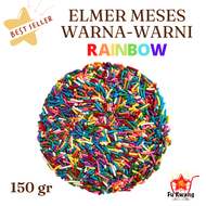Elmer Meses / Meises / Warna-Warni / RAINBOW / Aneka Warna Warni / Murah / Cokelat Butir / Coklat Bu