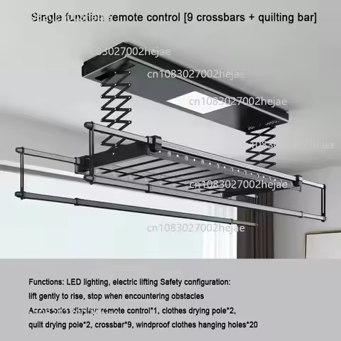Telescopic Clothes Dryer Electric Clothes Hanger Intelligent Remote Control Lifting Household Clothe