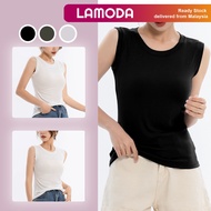 [S-2XL][Lamoda]MORA Korean Women Sleeveless Singlet Inner Crop Top Shirt Turtleneck Camisole female 