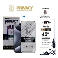 Tempered Glass Anti Static Spy Diamond Privacy Realme C1 C2 C2s C3 C10 C11 C12 C15 C17 C20 C20a C21 