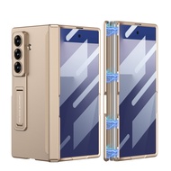 Samsung Galaxy Z Fold 7 5G CaseBuilt-in Screen ProtectorHinge ProtectionKickstand Case for Galaxy Z 