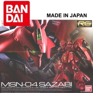 Toy Assembly Gundam Bandai Model 1/144 RG29 Sazabi Serie Real Grade