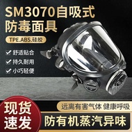 Double Ball SM3070 Self-Breathing Gas Mask Chemical Fire Full Mask Spray Paint Work Breathing Protec
