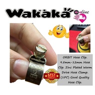 ORBIT Hose Clip. 9.5mm-12mm Hose Clip. Zinc Plated Worm Drive Hose Clamp. (1PC) Good Quality Hose Cl