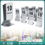 Number 1-10 Cafe Table Stainless Cafe Table Number Stainless Steel Table Number Table Number