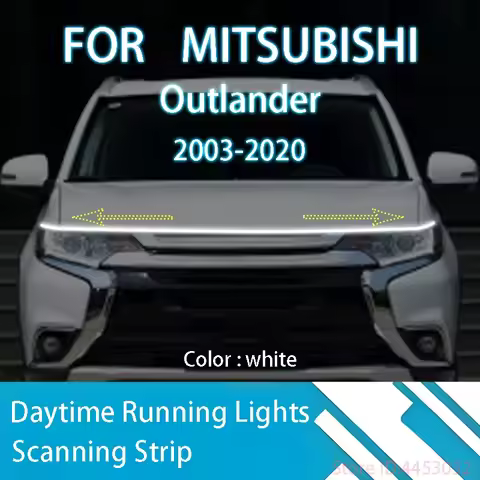 DRL Start Scan Strips Light FOR Mitsubishi Outlander 2003-2020 Car Hood Light Decorative Ambient Lam