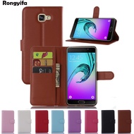 For Samsung Galaxy A9 / A9 Pro Case Litchi Leather Wallet Flip Slots Stand Holder