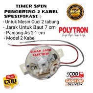 TIMER SPIN PENGERING 2 KABEL MESIN CUCI POLYTRON 2 TABUNG - TIMER PENGERING POLYTRON 2 KABEL
