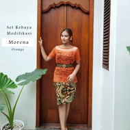 KATUN Morena bali Brocade kebaya Suit And Cotton strait Skirt FREE OBI BROS