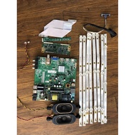 43PFT4002S/98 PHILIPS 43" TV MAIN BOARD, T-CON, CABLE CONNECTOR, BACKLIGHT, POWER BUTTON RIBBON CARD