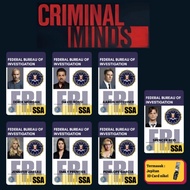 Criminal Minds FBI ID Badge TAG, Custom Name Photo