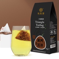 Black Tartary Buckwheat Tea Tartary Buckwheat Full-germ Wheat Triangle Tea Bag 黑苦荞茶苦荞浓清香型全胚芽麦香三角茶包75g/盒