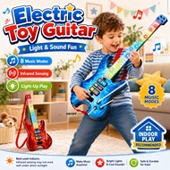 21" Kids Electric Guitar Toy with Music & Light Infrared Sensor Musical Instrument Gitar Mainan Buda