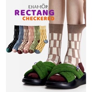 RECTANG CHECKERED SOCKS NEW ARRIVAL WOMEN RECTANG CHECKERED COLORFUL SOCKS STOKIN WANITA