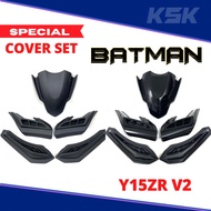 Cover Set Y15ZR V2(BATMAN)(Special Edition)(Original)(Matte Black/Metalic Black)