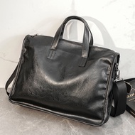 Super Fashion Men Business Tote Handbag PU Leather Men Shoulder Bag Crossbody Laptop Bag