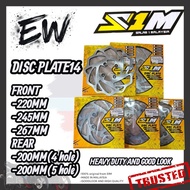 DISC PLATE 14 S1M 267MM 245MM 220MM REAR 200MM 4 HOLE/5 HOLE