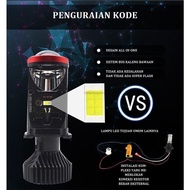 MINI Projector Y6D Y7D Y8D Y11 Y15 Y17 H4 50/80/120/150WATT Original IMPORT SUPER Bright Car LED Lig